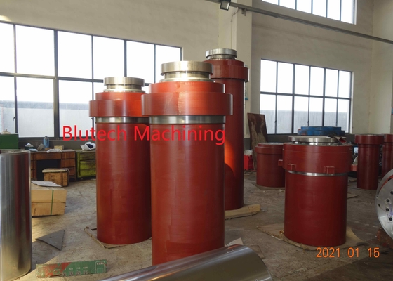 Single Acting Custom Made Hydraulic Cylinders For Hydraulic Compacting Press