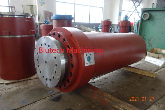 Custom Made Single Action Cylinder for Hydraulic Metalforming Press