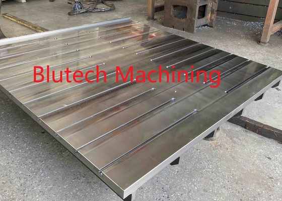 Steel T Slot Table Bolster Plate For Rubber Compression Moulding Press