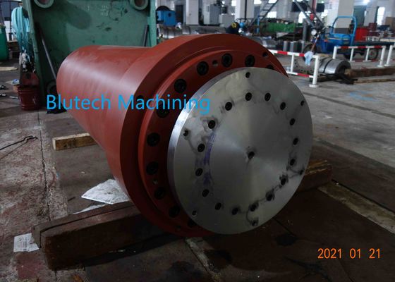 Red Single And Double Acting Cylinder For Hydraulic Die Spotting / Try Out Press